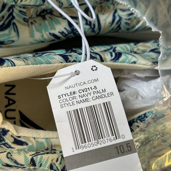 NEW Nautica SLIP ON Loafers Shoes Sneakers CANDLER Navy Palm - Men's Size 10.5 - Picture 9 of 9